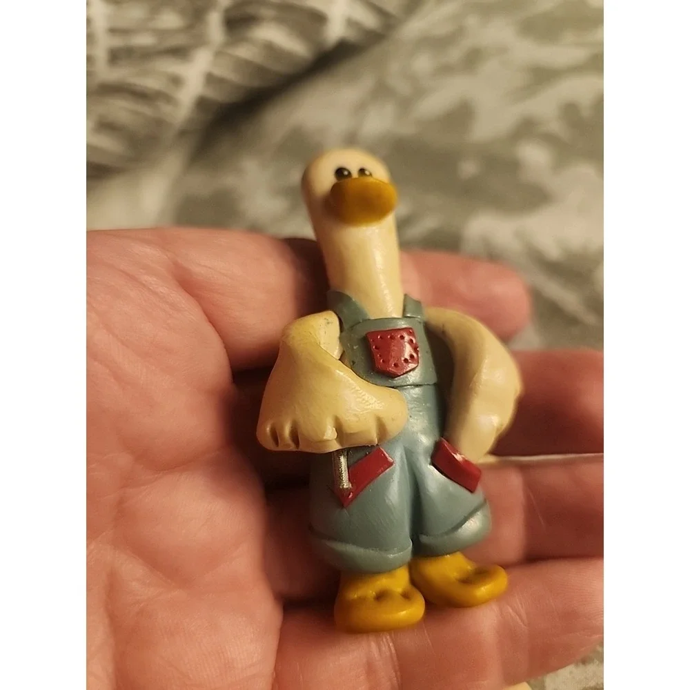 Vtg 5 Lot Grandma Refrigerator Magnet Country 3D Ducks‎ Heart Tugs Hand Made USA